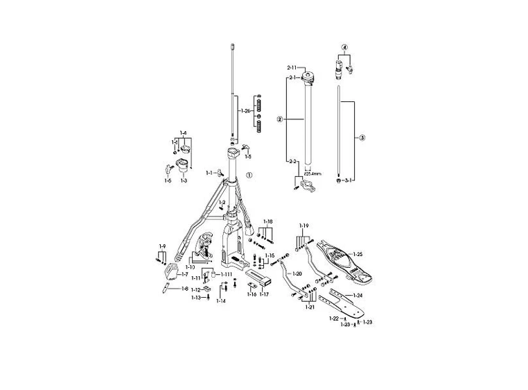 Tama HH-905-110 Back plate w/ Lever glide unit 